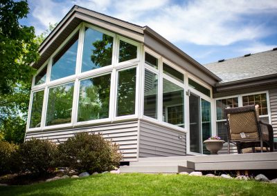Sunroom made of large windows