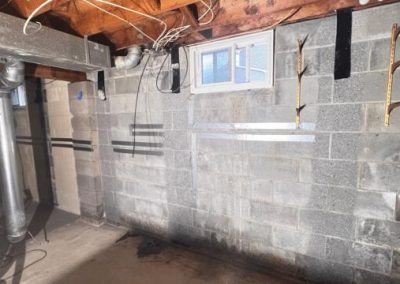Basement concrete foundation repair